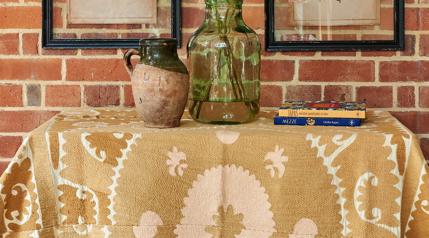 Decorating with Vintage Textiles: Caroline Borgman