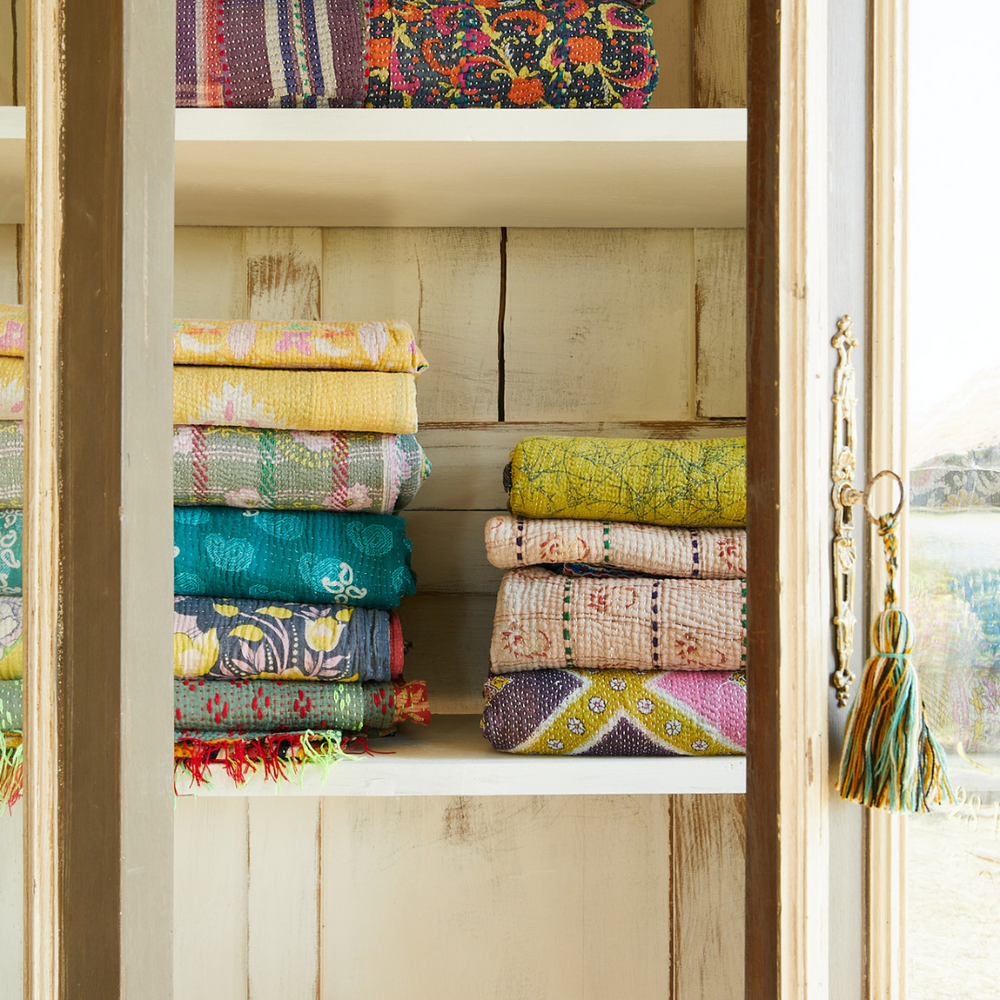 
                      
                        Kantha Quilt No. 590
                      
                    