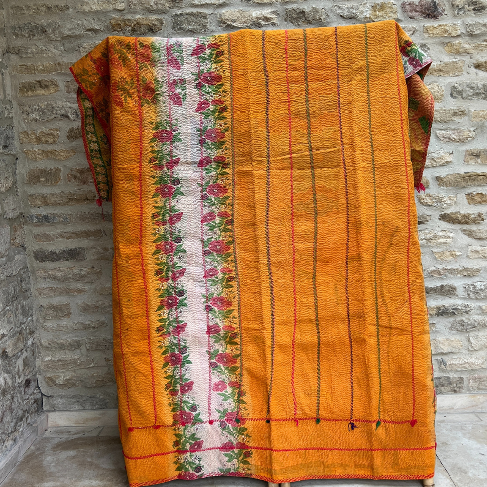 
                      
                        Kantha Quilt No. 624
                      
                    