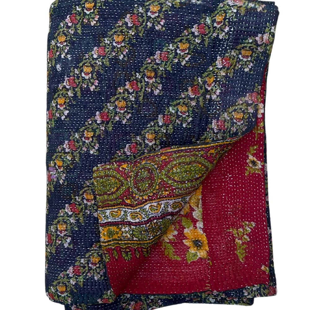 
                      
                        Kantha Quilt No. 573
                      
                    