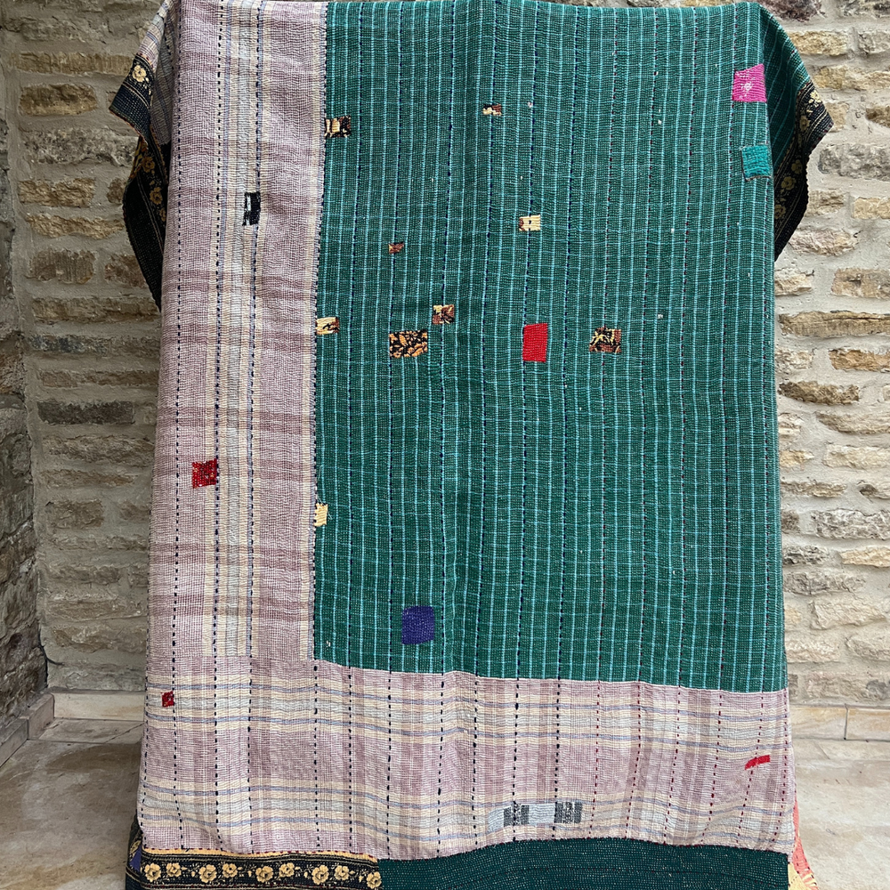 Heavyweight Kantha Quilt No. 211