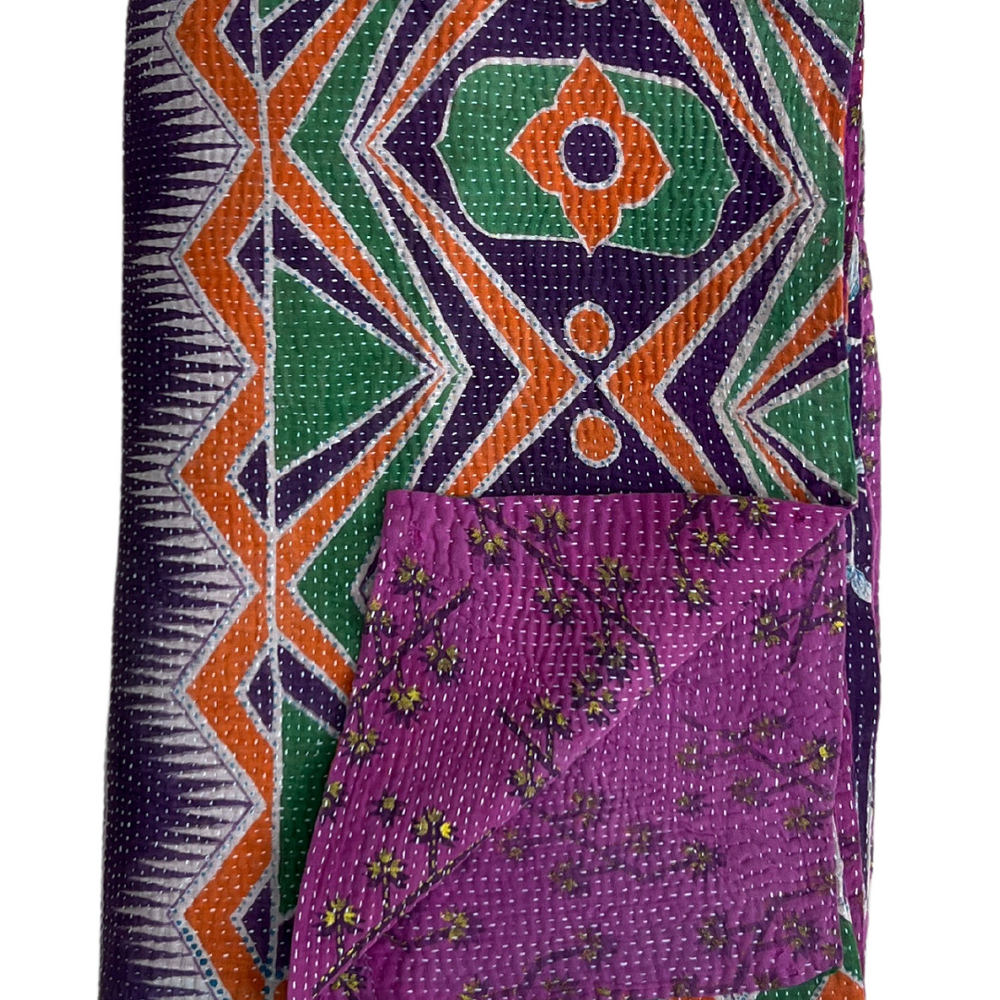 Lightweight Kantha Quilt No. 642