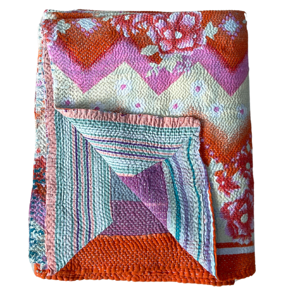 
                      
                        Kantha Quilt No. 512
                      
                    