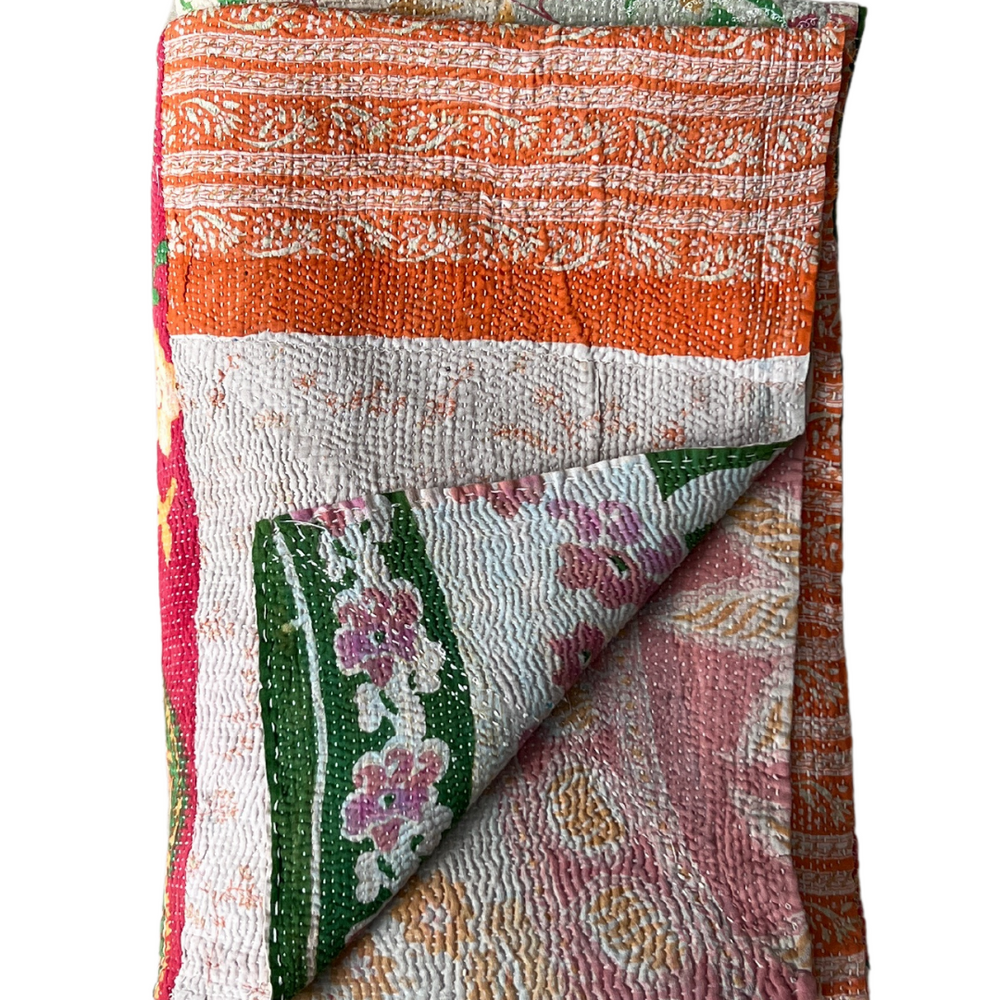 
                      
                        Kantha Quilt No. 633
                      
                    