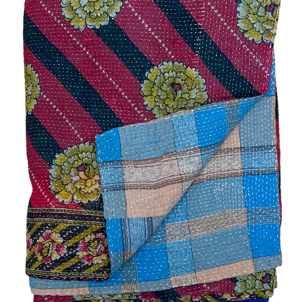 
                      
                        Kantha Quilt No. 594
                      
                    