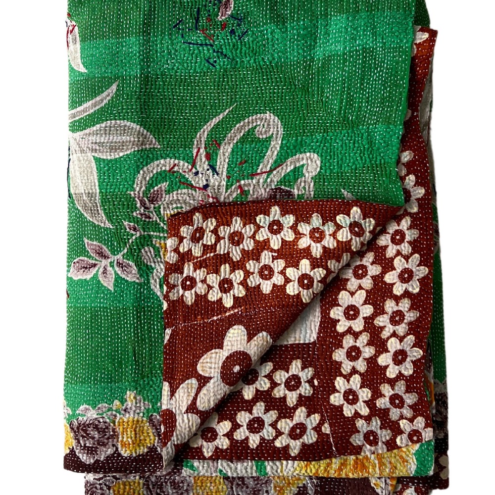 
                      
                        Kantha Quilt No. 629
                      
                    