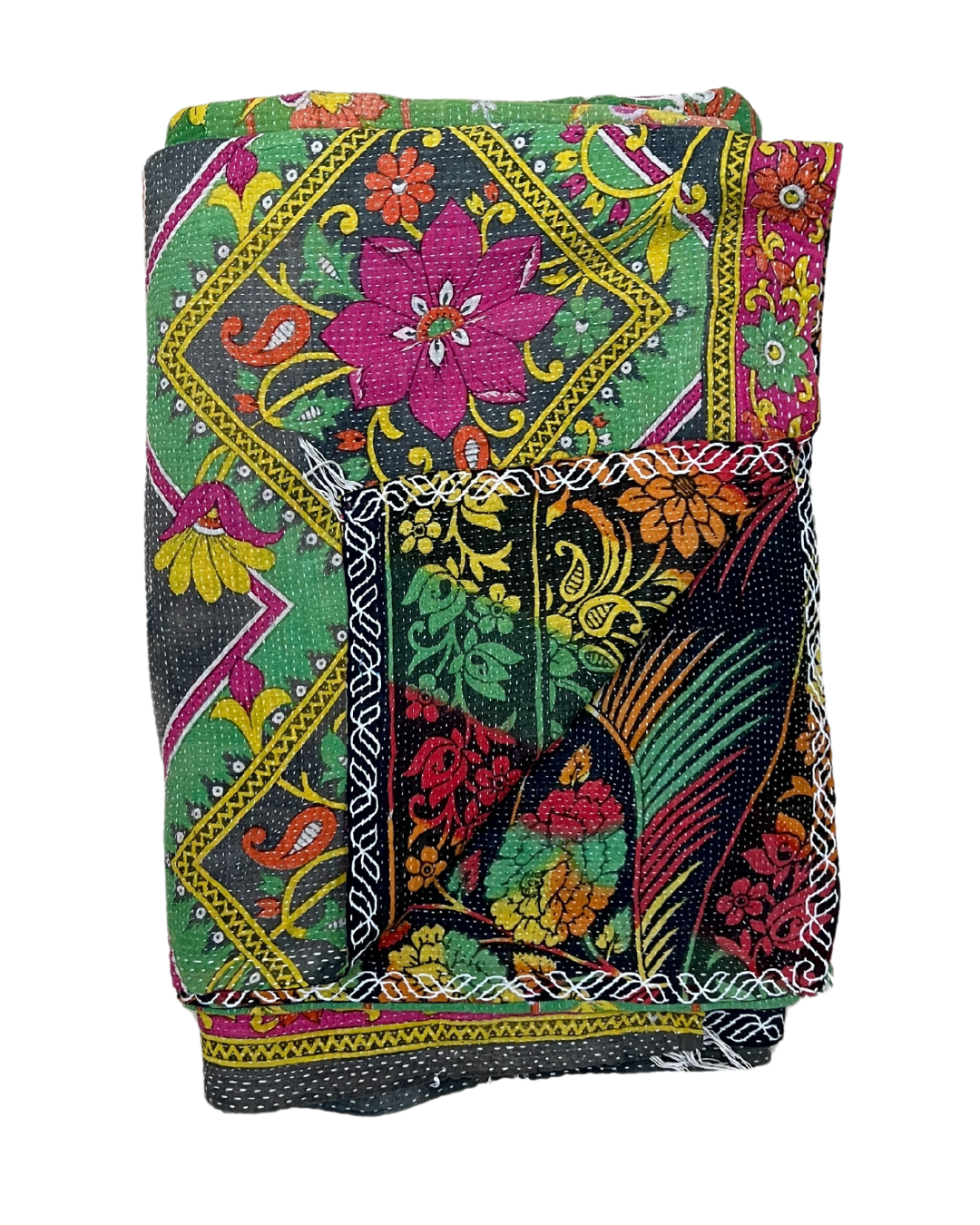 Lightweight Kantha Quilt No. 604