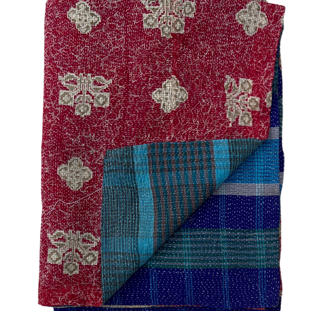 
                      
                        Kantha Quilt No. 555
                      
                    