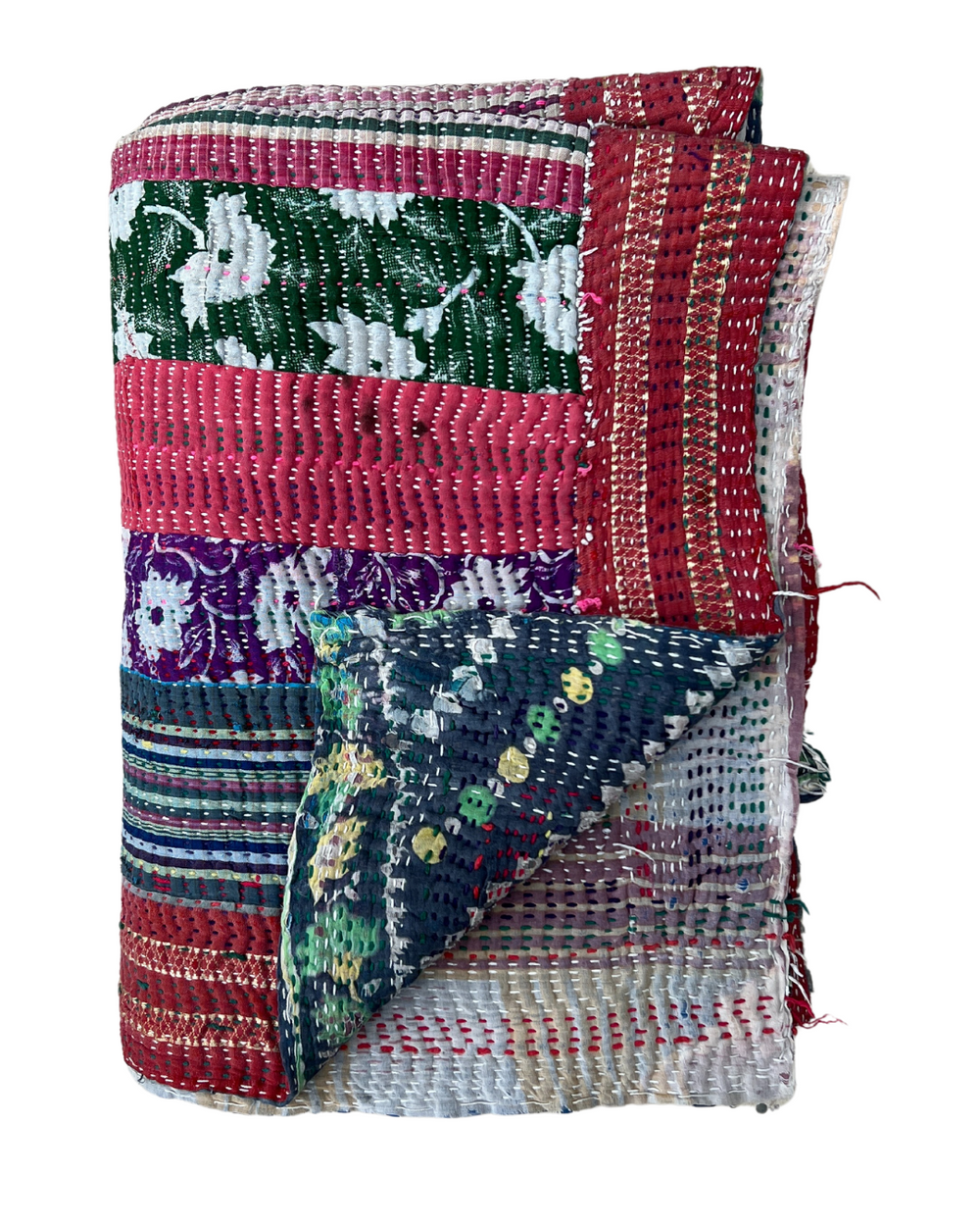 Patchwork Kantha Quilt No. 029