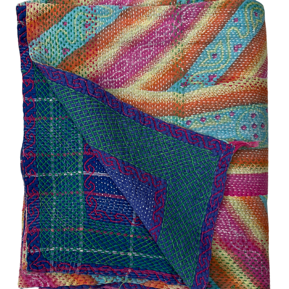 Kantha Quilt No. 492