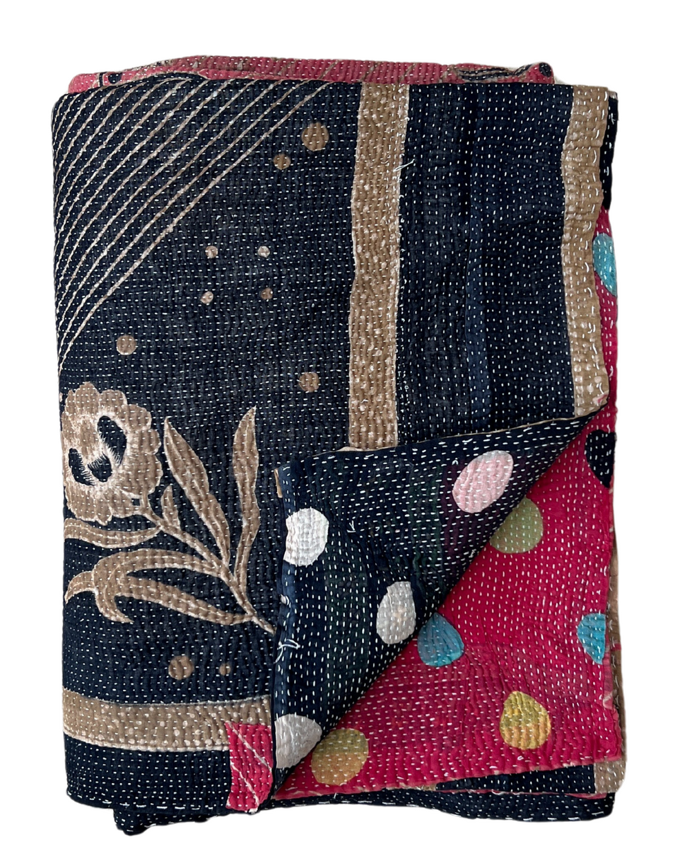 Lightweight Kantha Quilt No. 640