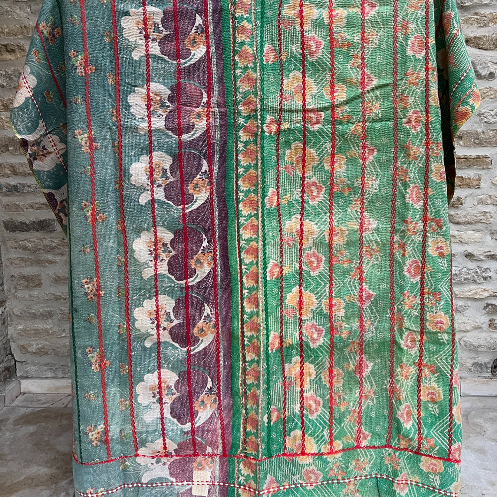 
                      
                        Kantha Quilt No. 502
                      
                    