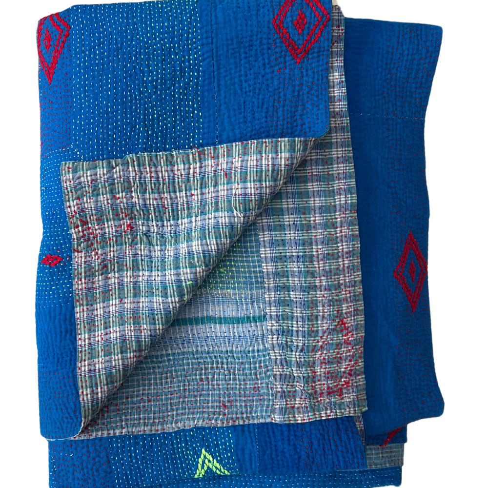 
                      
                        Midweight Kantha Quilt No. 732
                      
                    