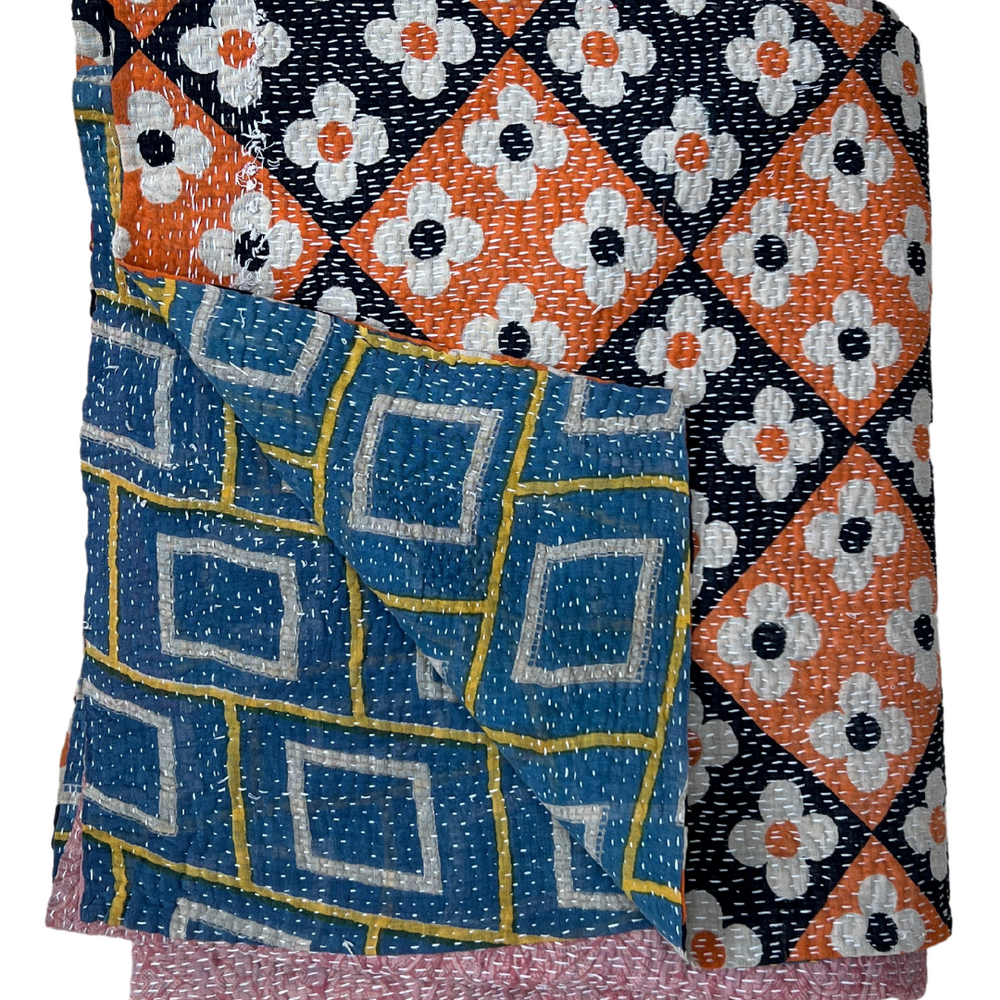 Kantha Quilt No. 496