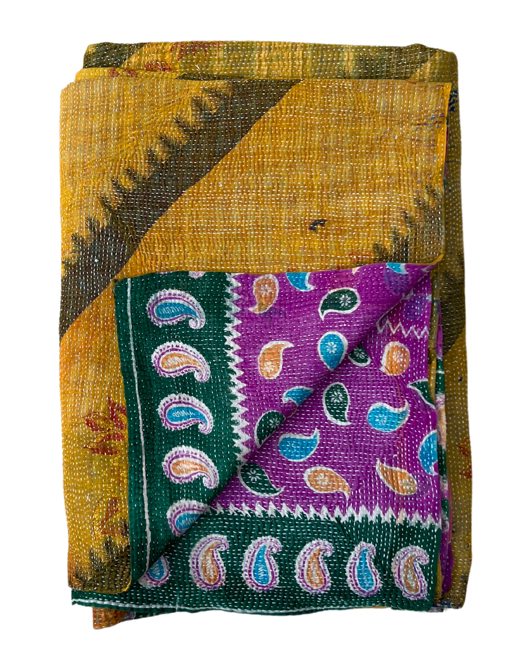 Lightweight Kantha Quilt No. 423