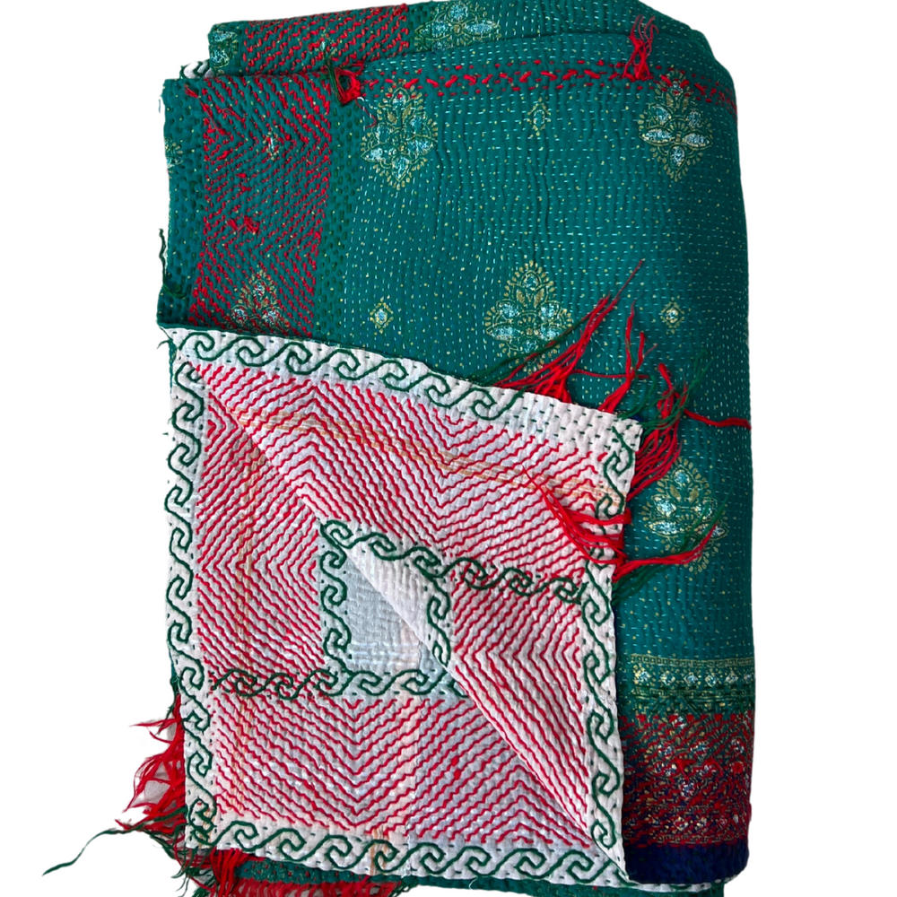 
                      
                        Kantha Quilt No. 524
                      
                    