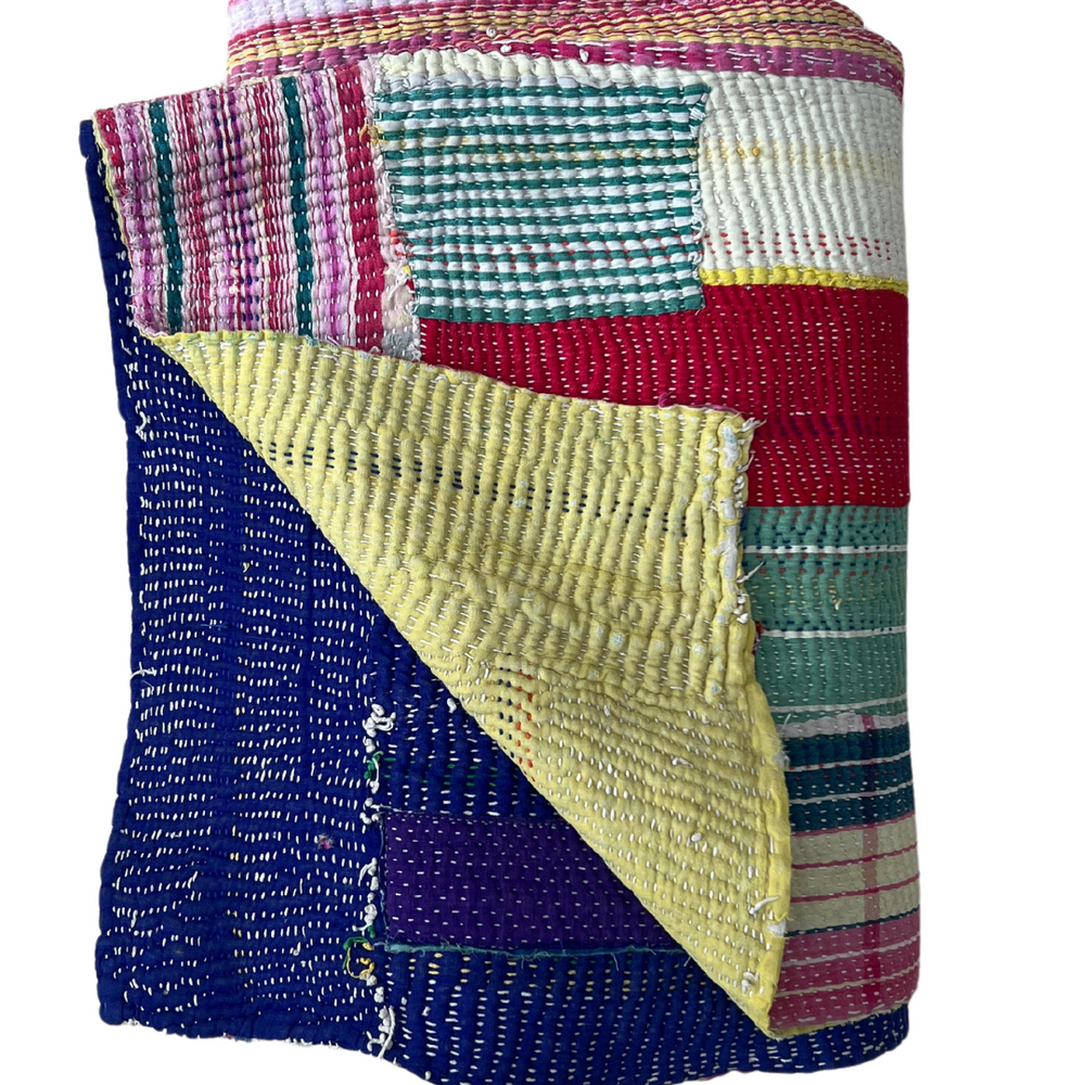 
                      
                        Patchwork Kantha Quilt No. 020
                      
                    