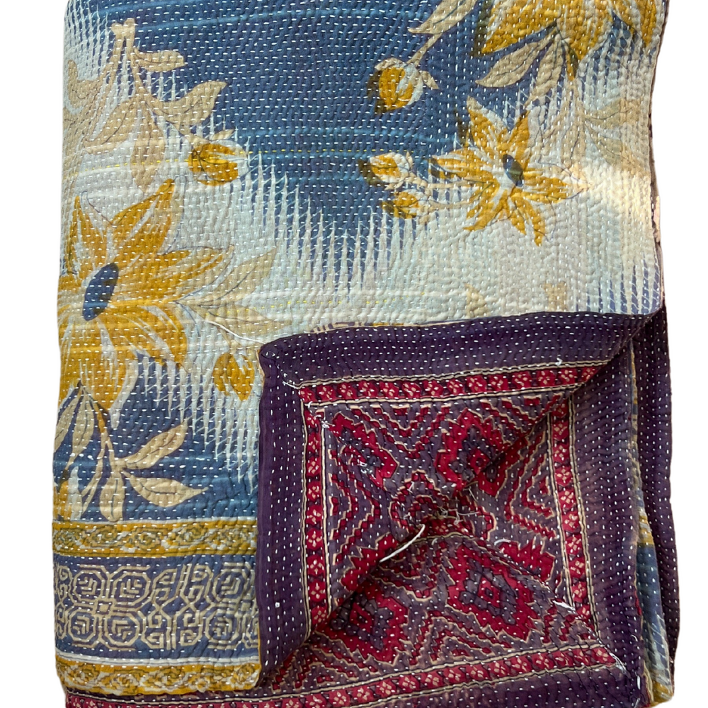 
                      
                        Midweight Kantha Quilt No. 699
                      
                    