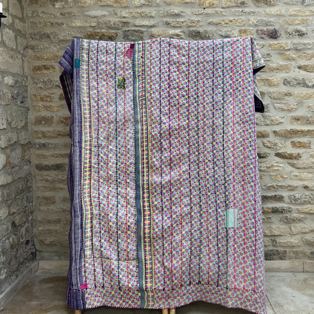 
                      
                        Patchwork Kantha Quilt No. 042
                      
                    