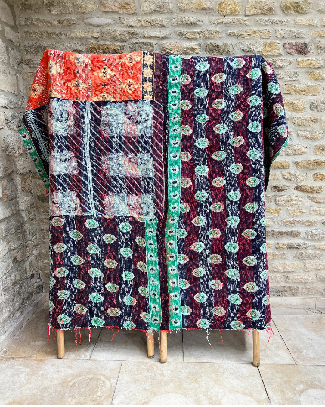 Kantha Quilt No. 412