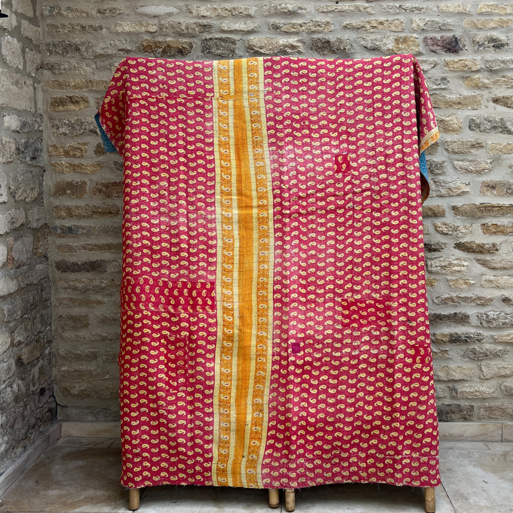 
                      
                        Kantha Quilt No. 619
                      
                    