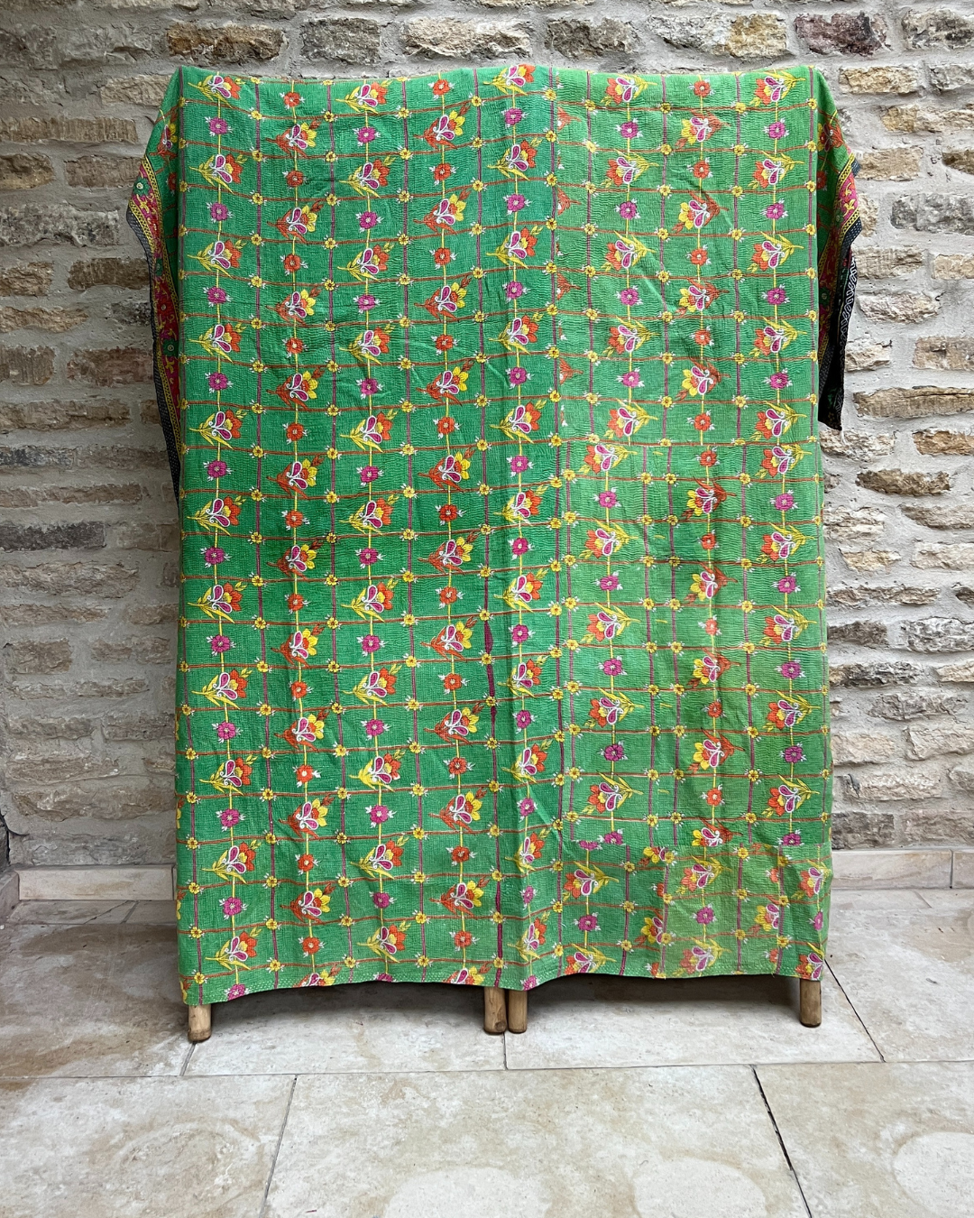 Lightweight Kantha Quilt No. 604