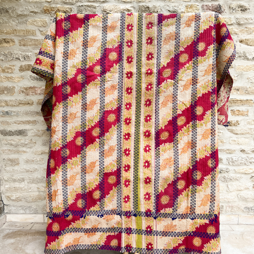 
                      
                        Kantha Quilt No. 450
                      
                    