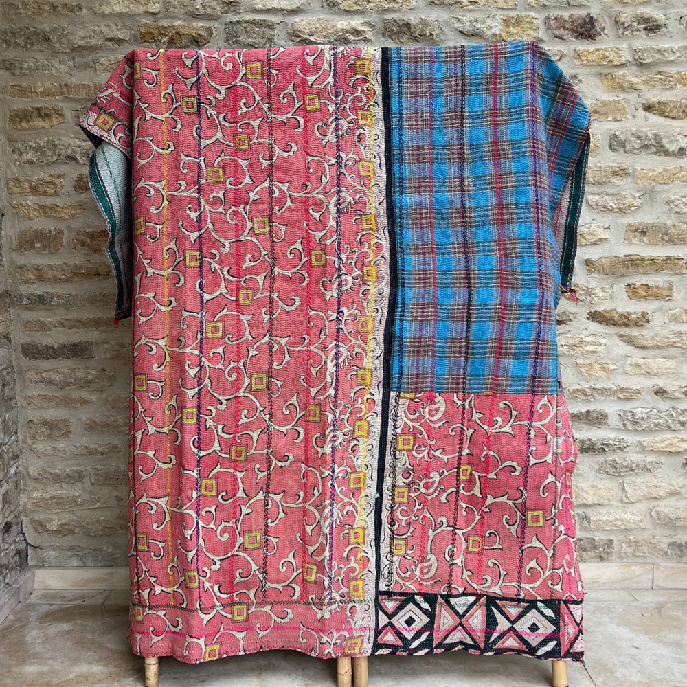 
                      
                        Kantha Quilt No. 625
                      
                    