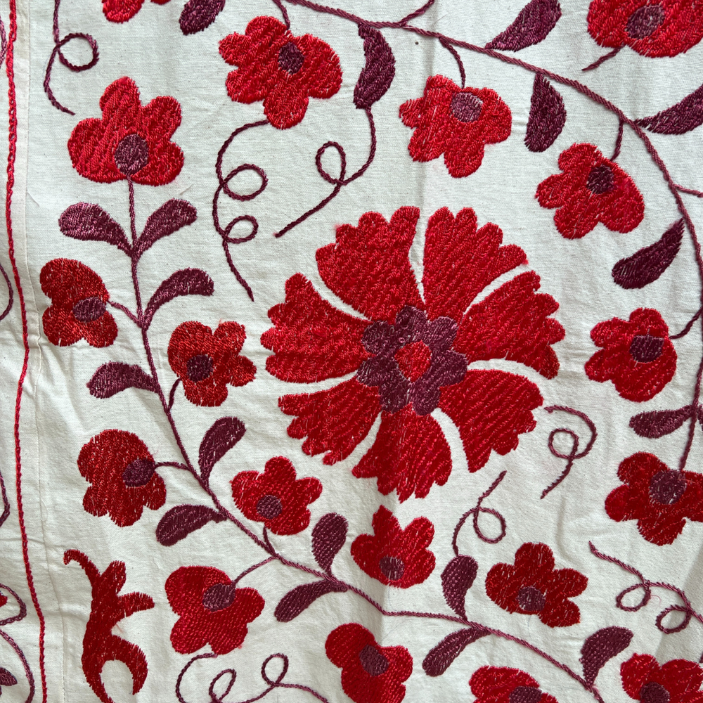 
                      
                        Vintage Red Suzani No.215
                      
                    