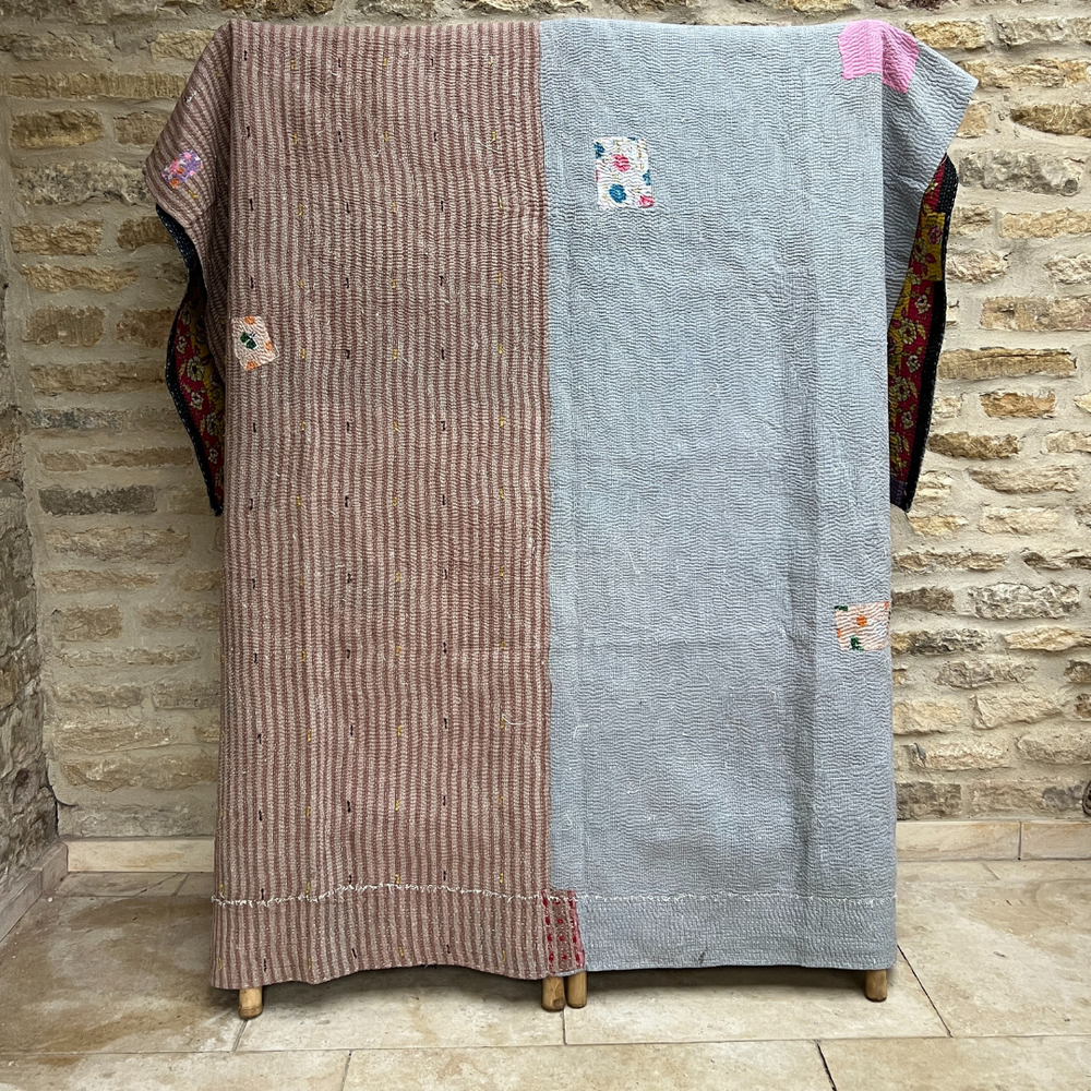 
                      
                        Kantha Quilt No. 603
                      
                    