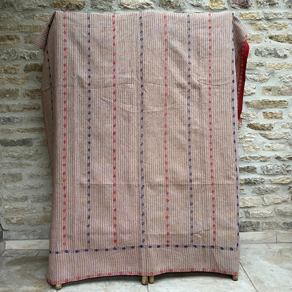 
                      
                        Kantha Quilt No. 608
                      
                    