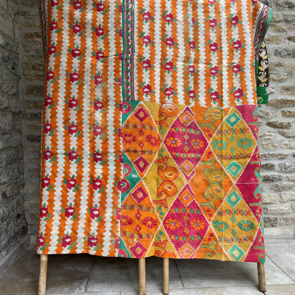 
                      
                        Kantha Quilt No. 379
                      
                    