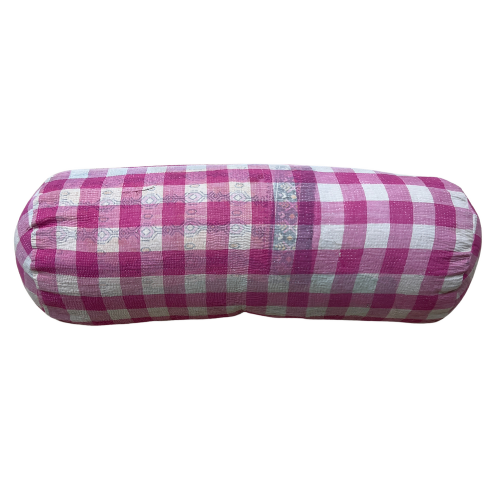 
                      
                        Kantha Bolster Cushion Pink
                      
                    