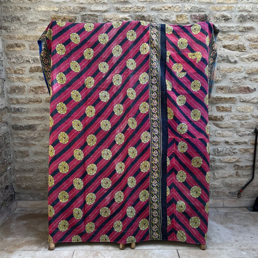 
                      
                        Kantha Quilt No. 594
                      
                    