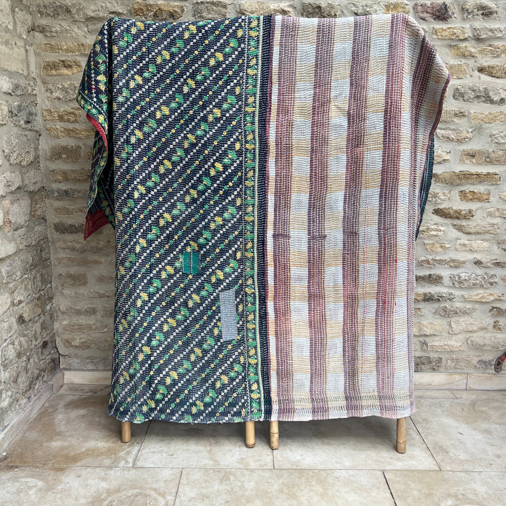 
                      
                        Patchwork Kantha Quilt No. 029
                      
                    