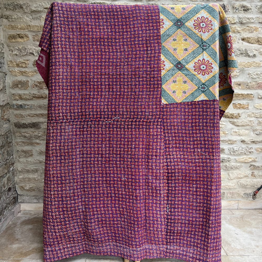 
                      
                        Kantha Quilt No. 570
                      
                    