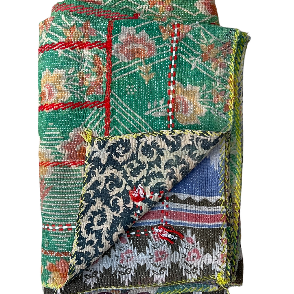 
                      
                        Kantha Quilt No. 502
                      
                    