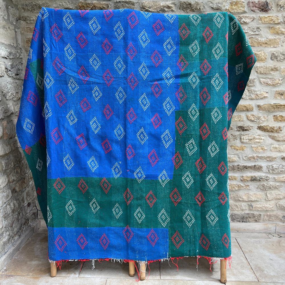 
                      
                        Kantha Quilt No. 412
                      
                    