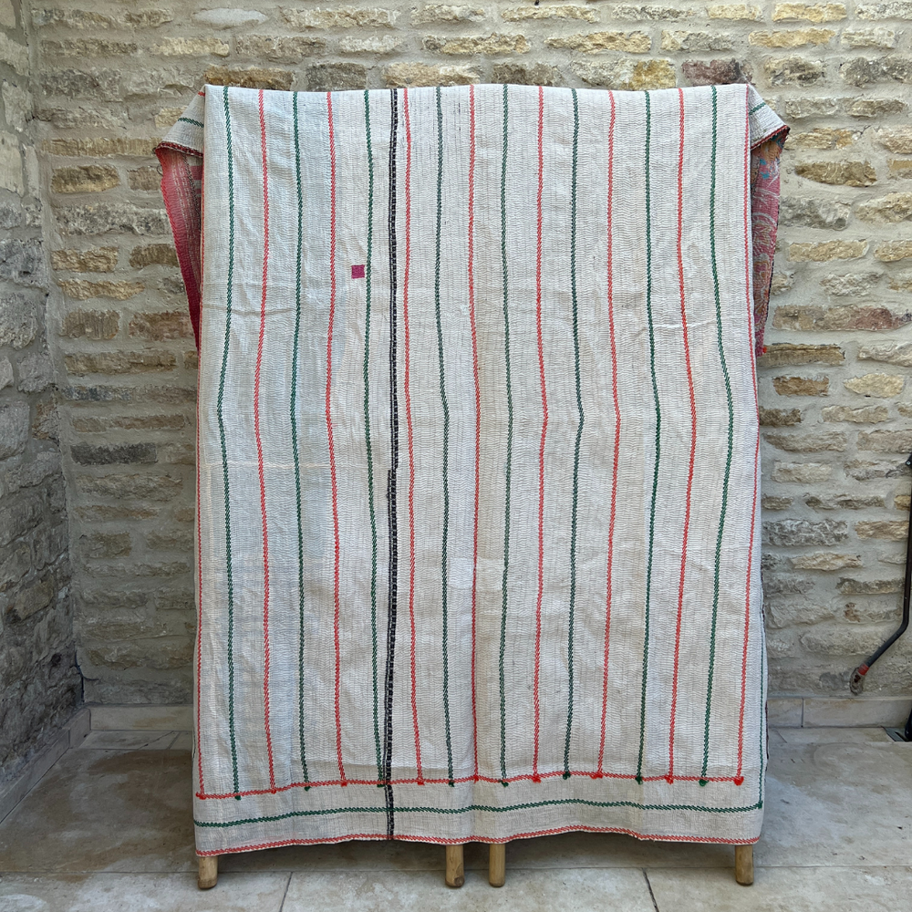 
                      
                        Kantha Quilt No. 580
                      
                    