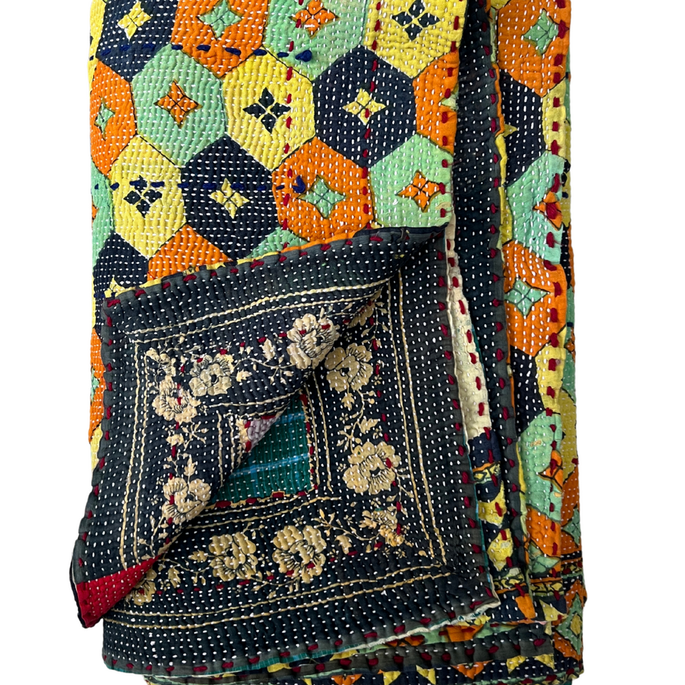 Heavyweight Kantha Quilt No. 211