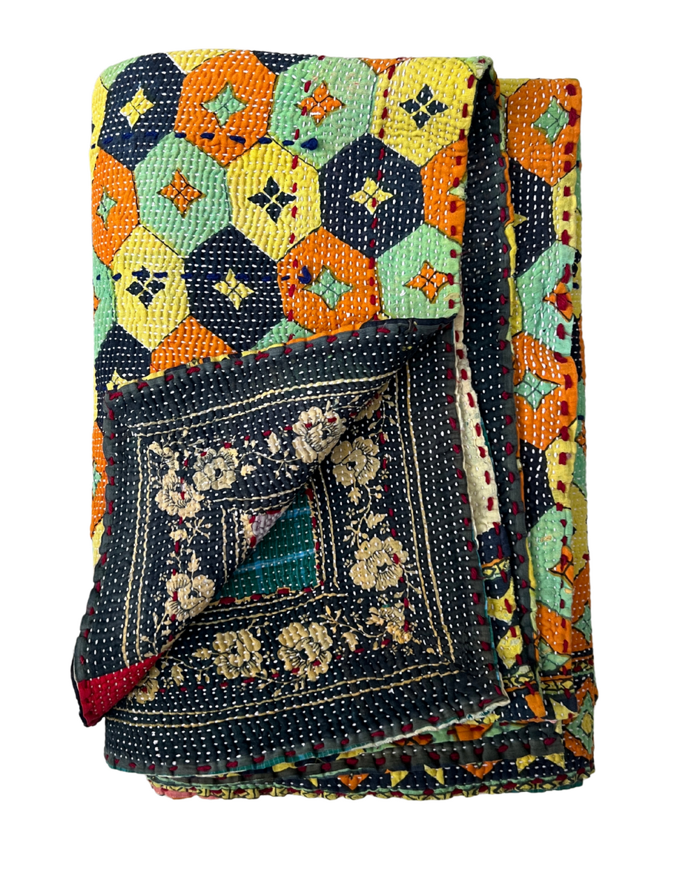 Heavyweight Kantha Quilt No. 211