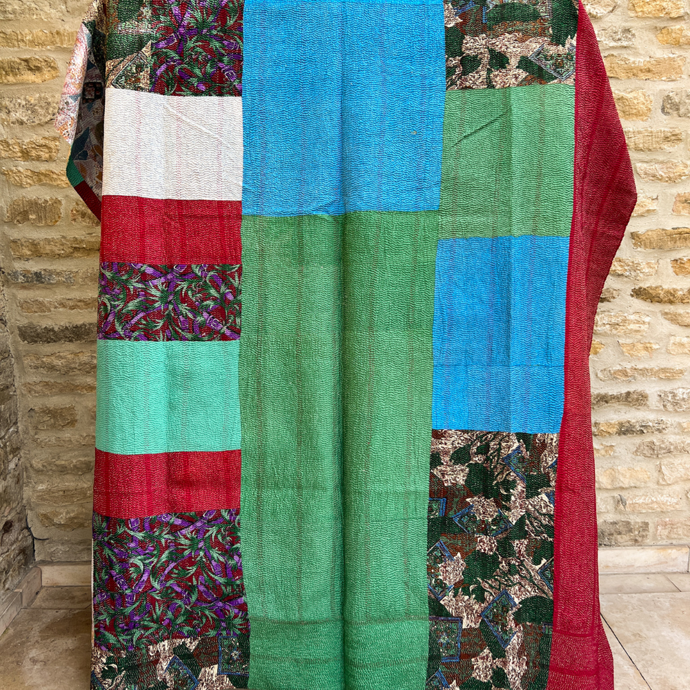 
                      
                        Kantha Quilt No. 461
                      
                    