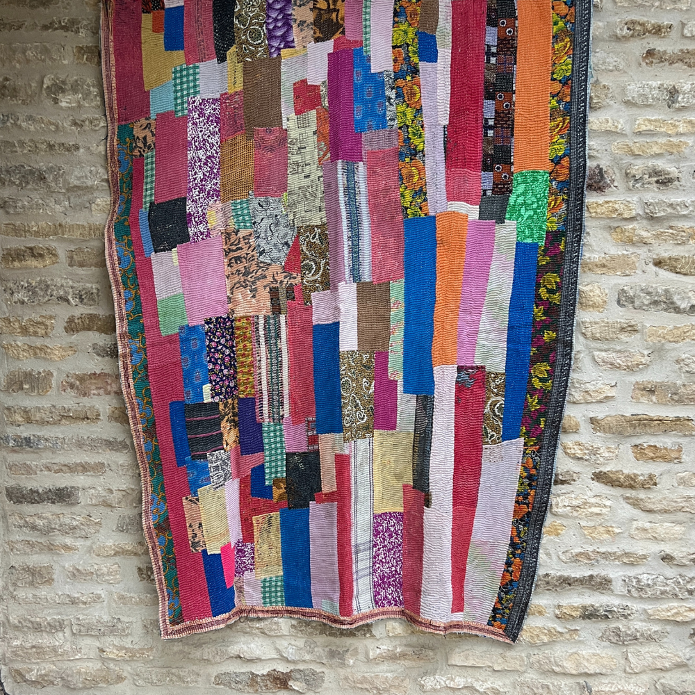 
                      
                        Patchwork Kantha Quilt No. 049
                      
                    