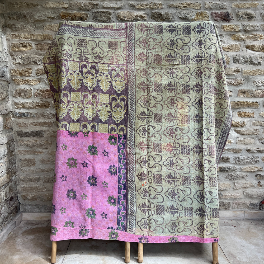 
                      
                        Kantha Quilt No. 391
                      
                    