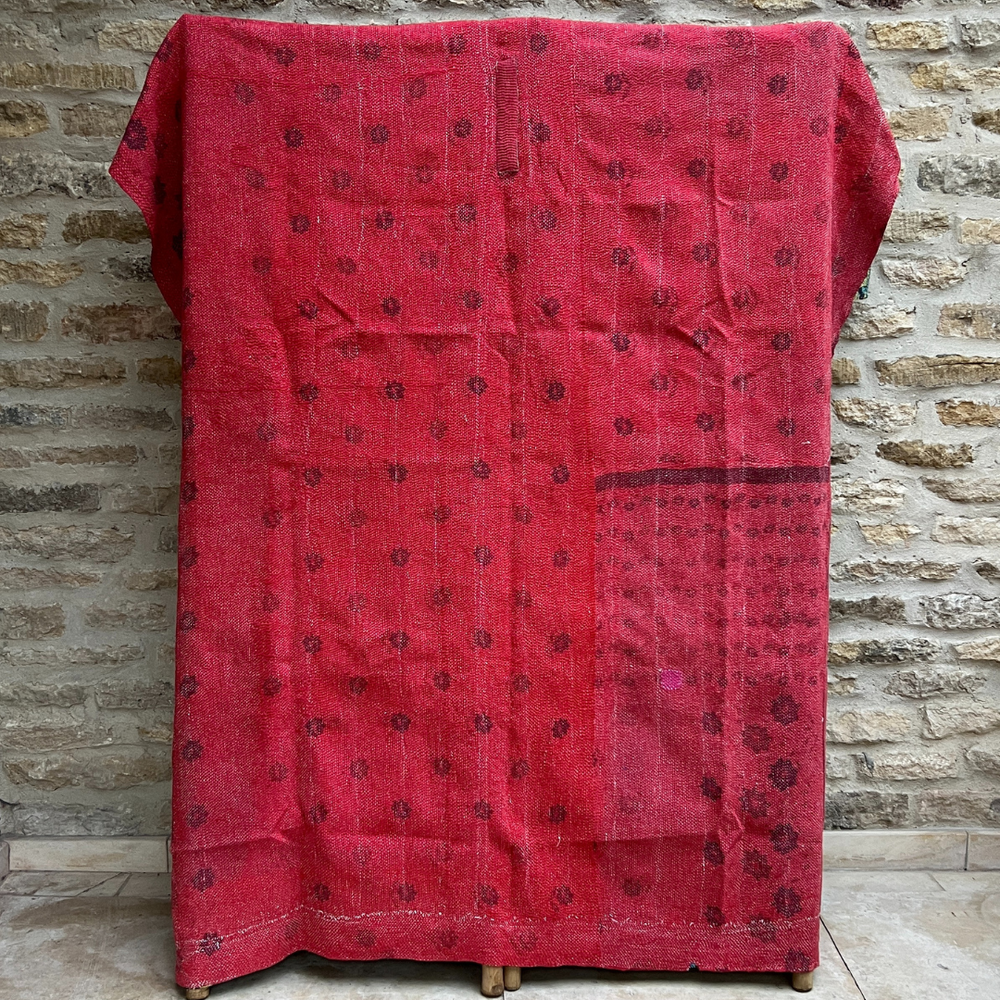 
                      
                        Kantha Quilt No. 611
                      
                    