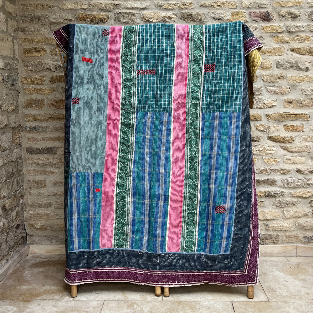 
                      
                        Kantha Quilt No. 621
                      
                    