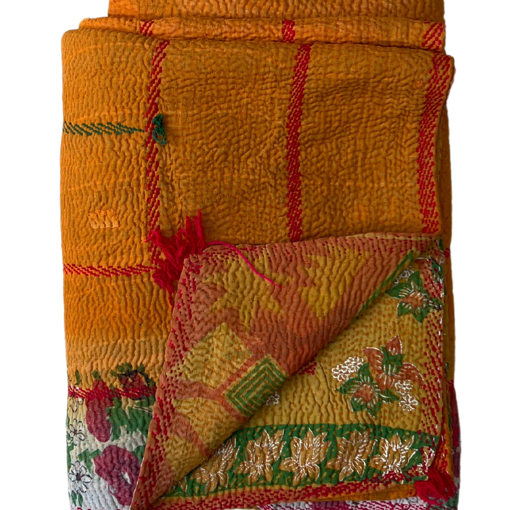 
                      
                        Kantha Quilt No. 624
                      
                    