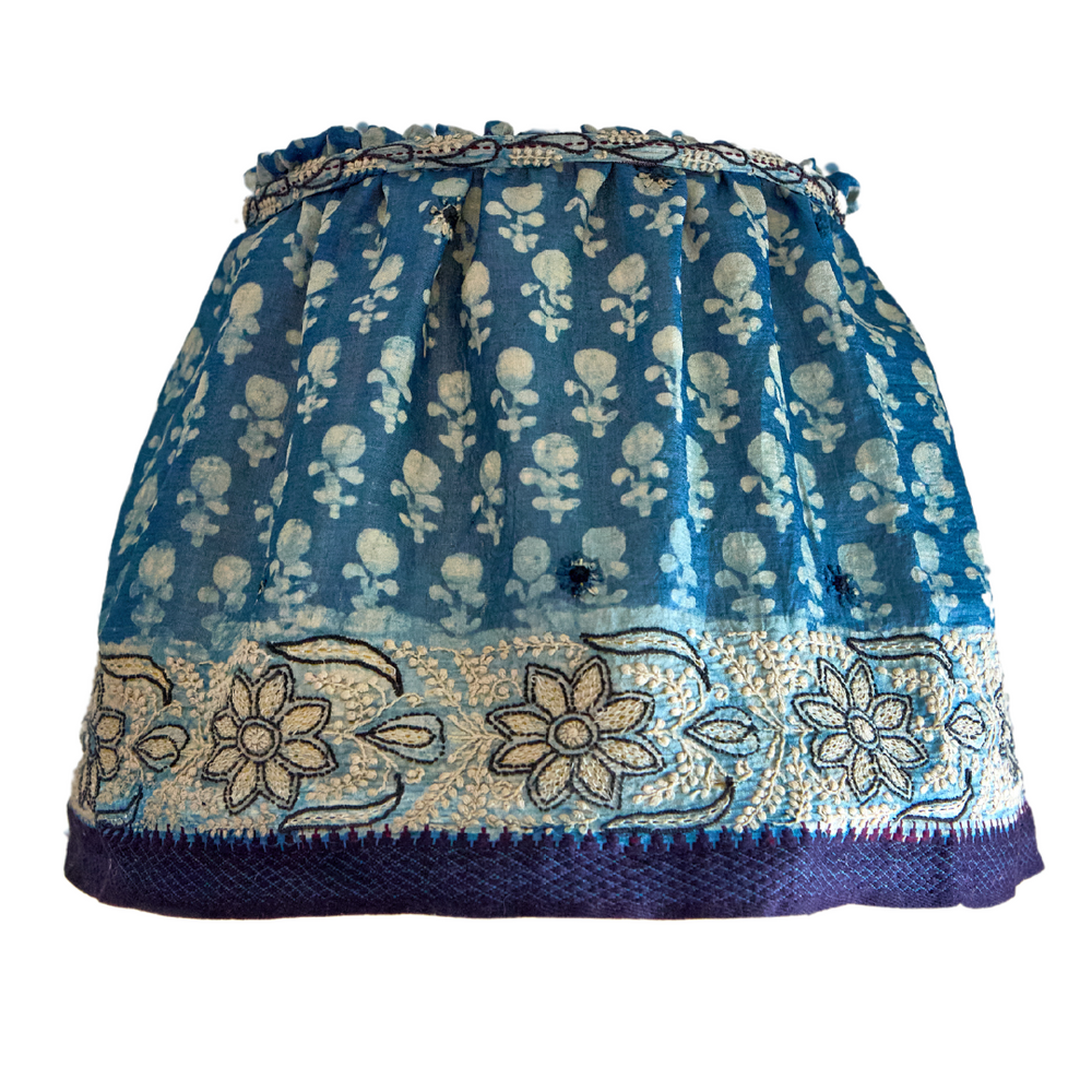 
                      
                        36cm Blue Vintage Sari Lampshade
                      
                    