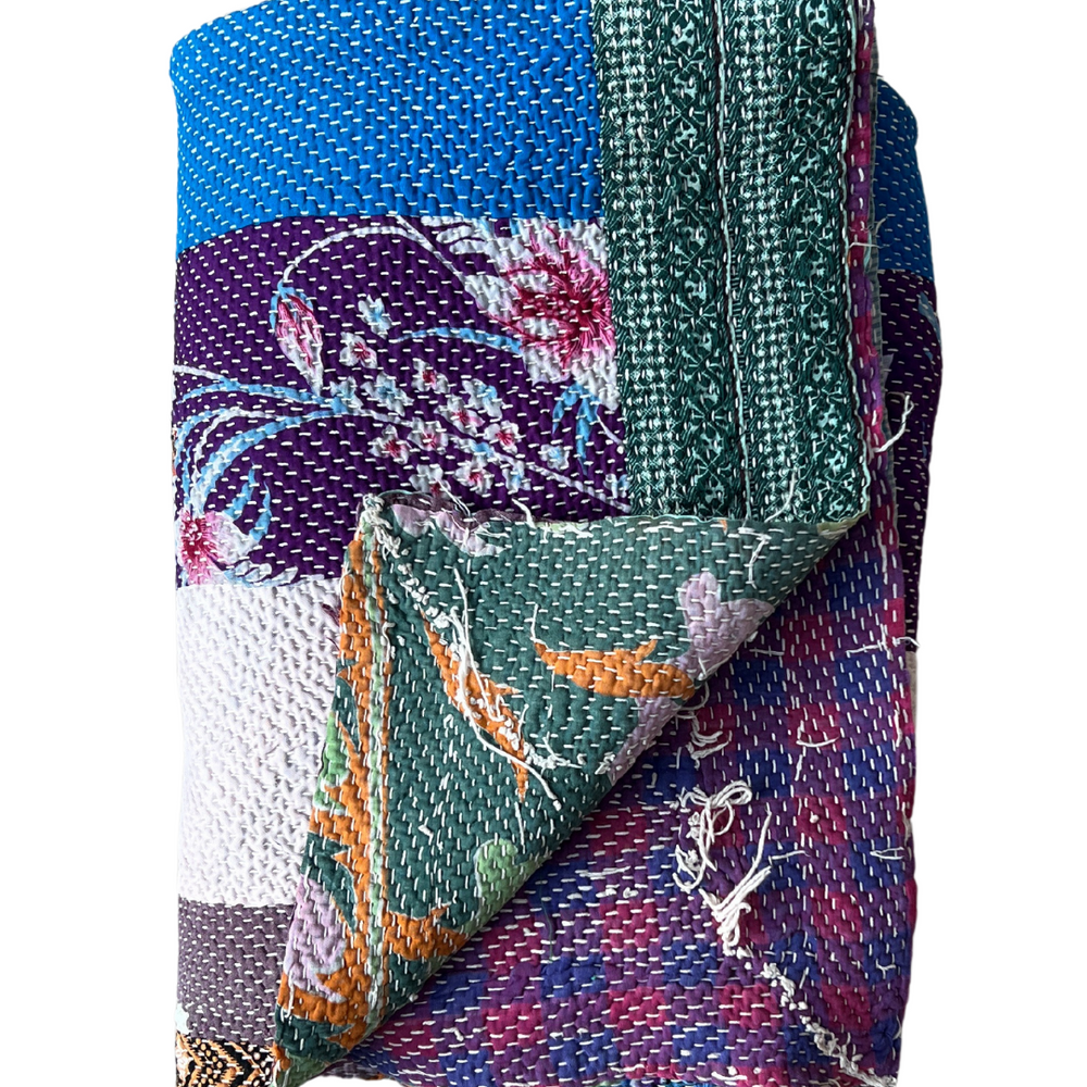 
                      
                        Patchwork Kantha Quilt No. 003
                      
                    