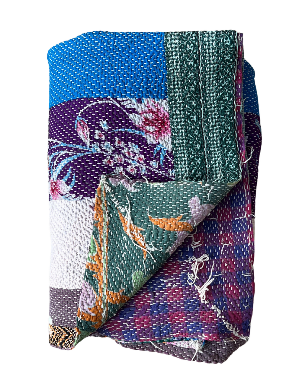 Patchwork Kantha Quilt No. 003